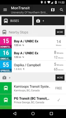 Prince George Bus - MonTransit android App screenshot 2